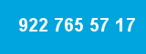 922 765 57 17 922 765 57 17